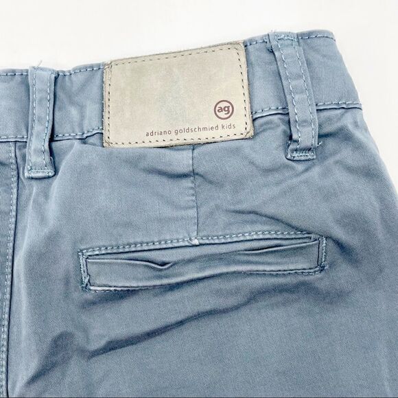 3/$20 Ag Adriano Goldschmied flat front dark teal slate gray shorts - boys 8 - Picture 4 of 7